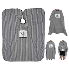 Waterproof Hairdressing Salon Vertical Strip Cape Gown Anti-static Barber Wrap 150*135cm Hair Styling Apron Tattoo Supplies Cape
