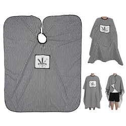 Waterproof Hairdressing Salon Vertical Strip Cape Gown Anti-static Barber Wrap 150*135cm Hair Styling Apron Tattoo Supplies Cape