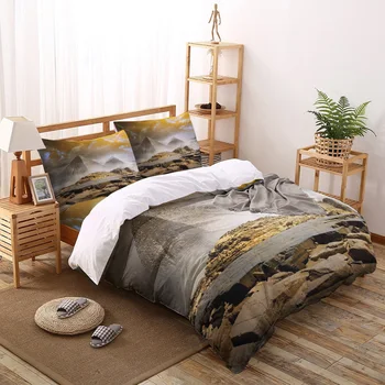 

Pyramid Dark Clouds Stormy Pyramid Cone Printed Duvet Cover Set 4 Piece Bedding Set Home Textile Customizable