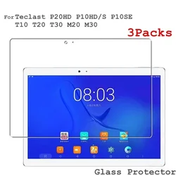 3Piece Glass Films For Teclast P20hd P20 HD Screen Protector For Teclast M40 M40SE T40 Pro Plus M30 X10H T30 M30 Glass Protector