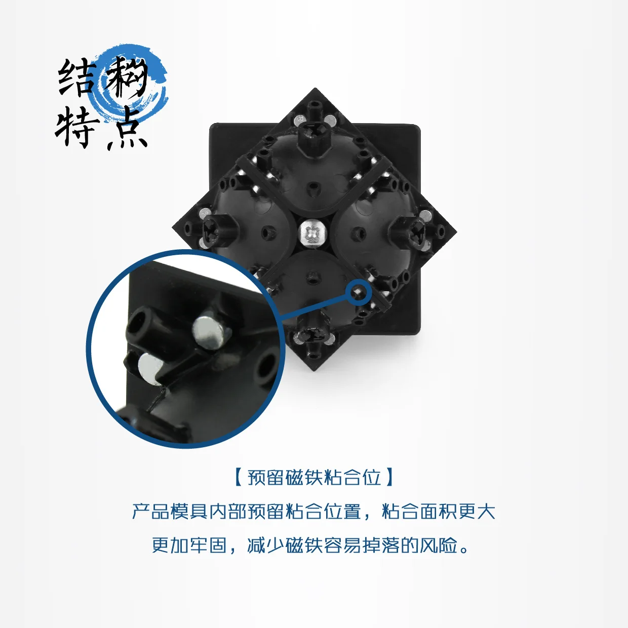 

[Demon Culture Star Marks M Second-Order] Profession Game State Crown 2-Order Magic Cube Star Marks Magnetic Version