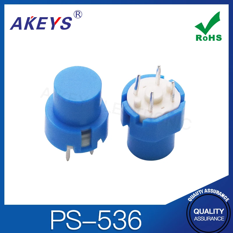 PS-536-2 Reset coffee machine accessories key switch 4-pin sound crisp copper feet imported in various colors