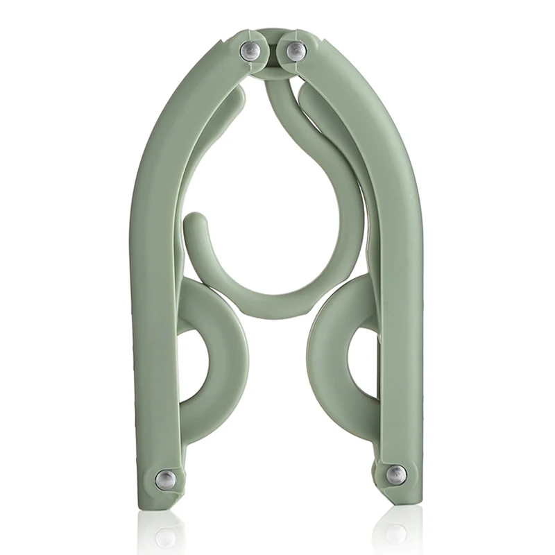 

Portable Folding Plastic Clothing Coat Hanger Travel Foldable Non-Slip Hanger