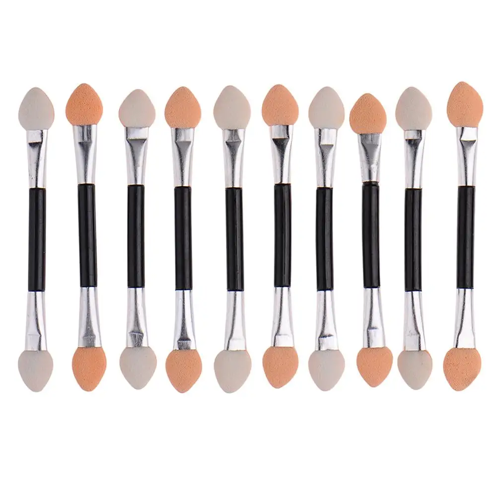 New Product 10pcs Double-Ended Eye Shadow Cosmetic Brushes Eyeshadow Eyeliner Sponge Lip Brush Disposable Applying | Красота и