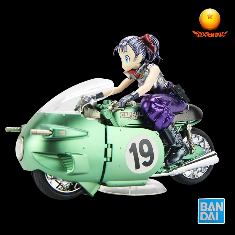BANDAI японского аниме Dragon Ball Bulma 22 см металлическая раскраска Сборная модель мотоцикла экшн-игрушка Фигурки Рождественский подарок