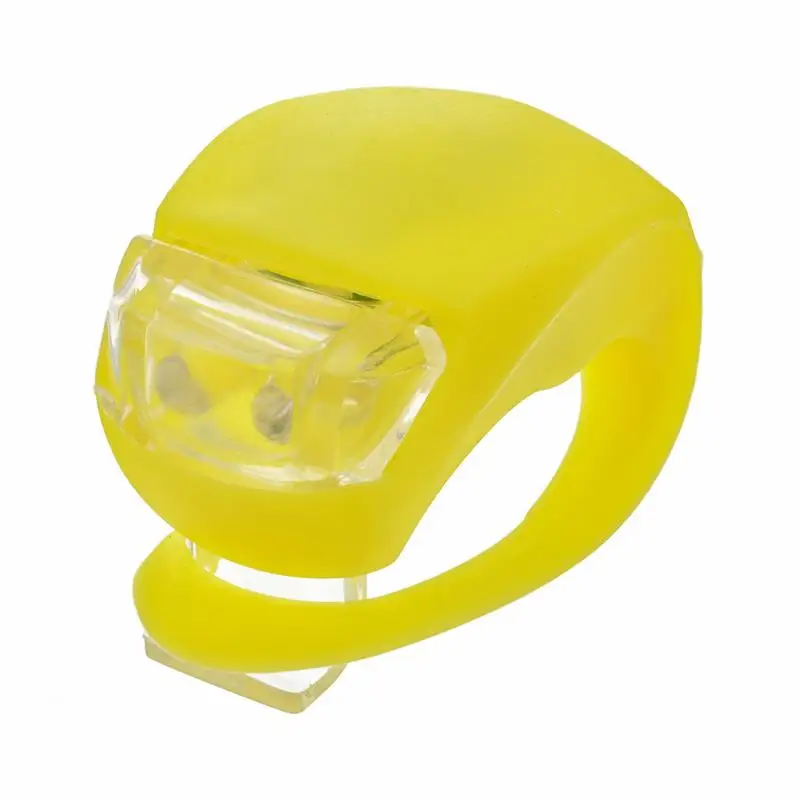 Mini Bicycle Front Light Silicone LED Head Front Rear Wheel Bike Light Waterproof Cycling Safety Warning Bike Lamp