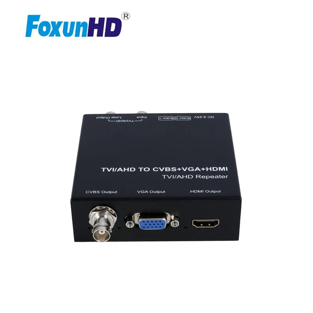 Преобразователь TVI/AHD/CVI/CVBC на HDMI/CVBS/VGA с видеовыходом поддержка NTSC/PAL TVH2 300 м HDMI