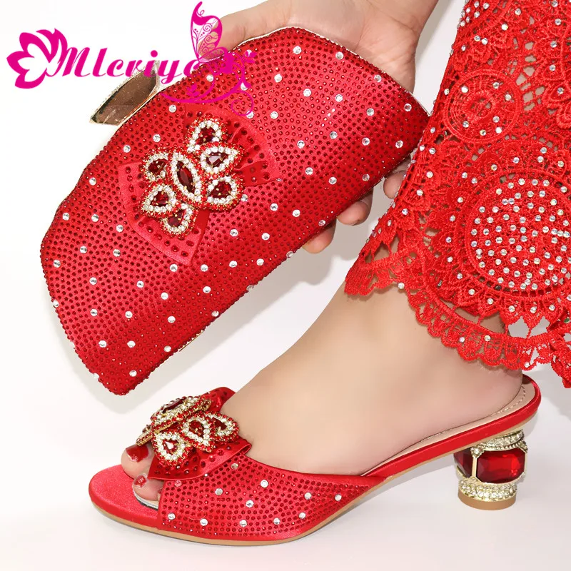 

New Fashion Italian Shoes with Matching Bags for Women Shoes and Bag Set African Sets 2020 LOW Shoes for Women Summer Shoe