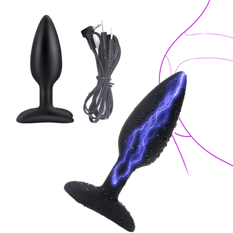 Strongest BDSM Power Box,Electric Shock Anal Vaginal Plug Masturbator Electro Stimulator Prostate Massage Big Butt Plug Sex Toys