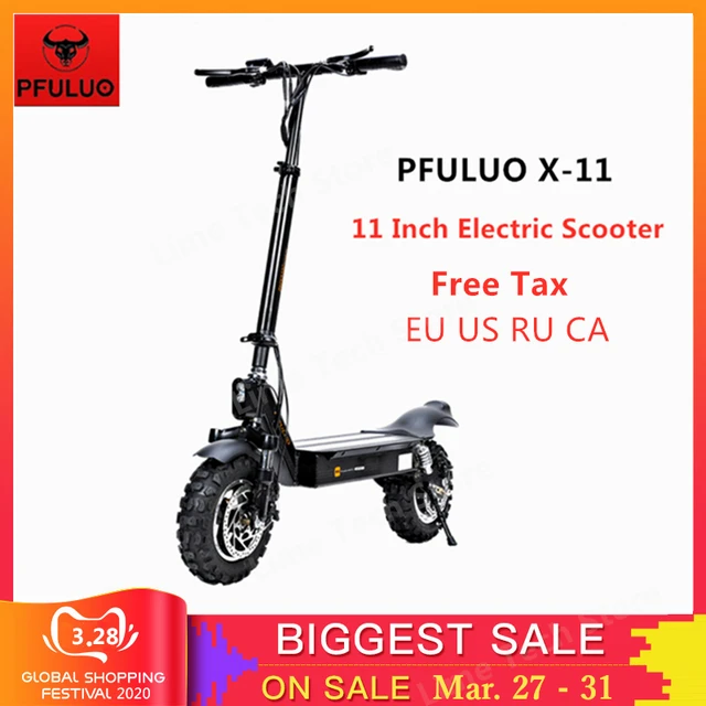 US $698.00 2020 Latest PFULUO X11 Smart Electric Scooter 48V 1000W Motor 11 inch wheel Board hoverboard skate
