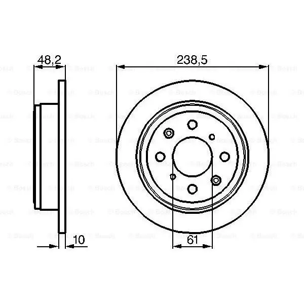 Rear disc brake Honda Accord/Civic Rover 200/25/400/45 1. |