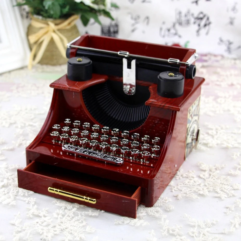 Изысканная детская машинка с рисунком музыкальная шкатулка мини игрушка Заводной механизм домашний классический день рождения Ретро стиль офисные подарки