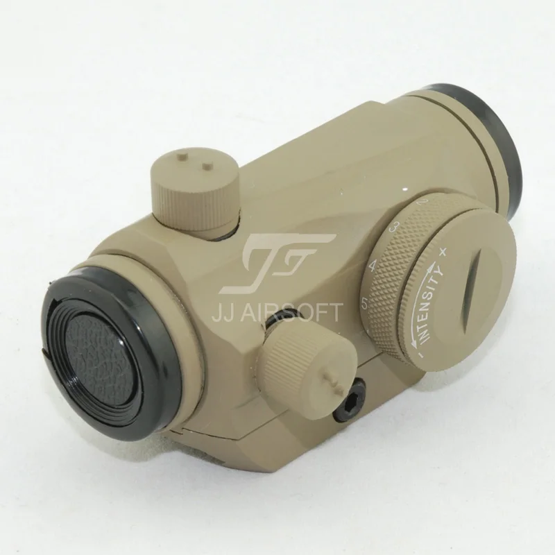 JJ Airsoft Micro 1x24 Red Dot с 45 градусов крепление со смещением, QD Riser Mount и низкое крепление(черный/коричневый