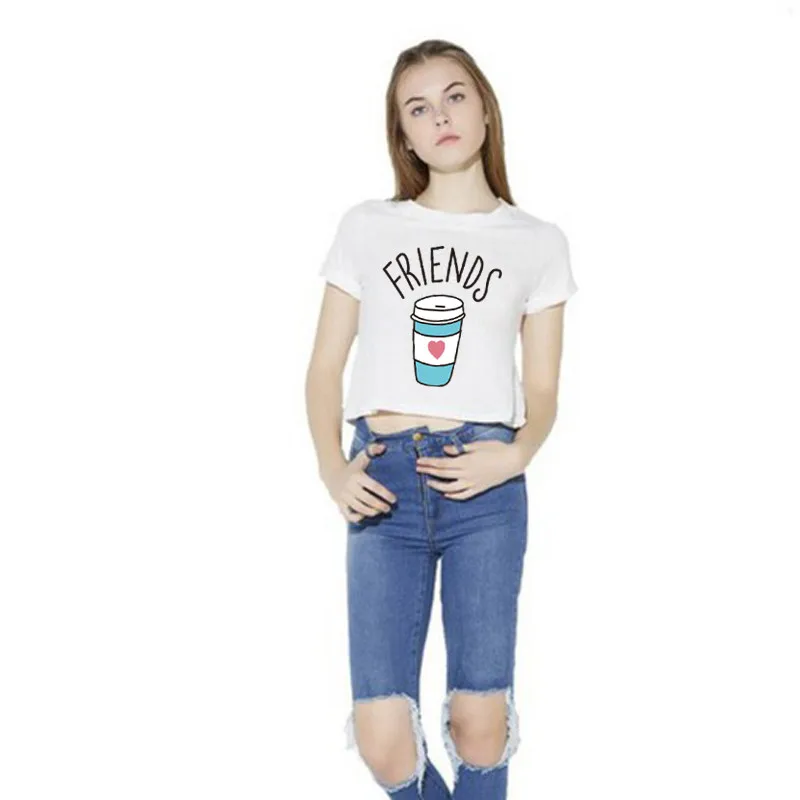 2016-Hot-Summer-Women-T-shirt-Funny-Best-Friends-T-Shirt-Donut-And-Coffee-Duo (2)