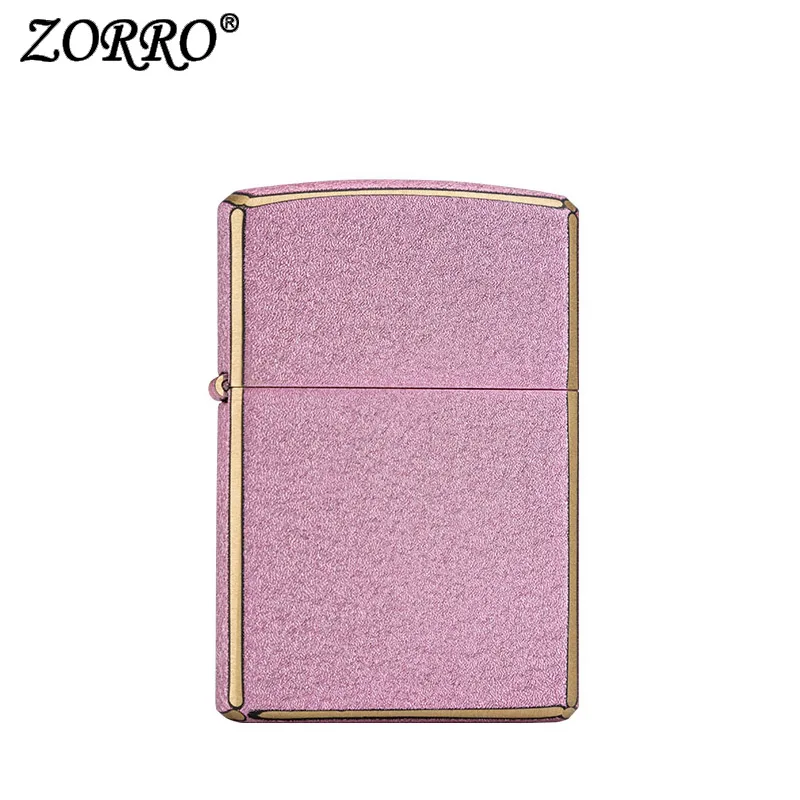 Pale pink Зажигалка, анти ветер креативный, античный цвет пескоструйная обработка колесо для шлифовки кромок индивидуальная керосиновая зажигалка - Цвет: Pale pink