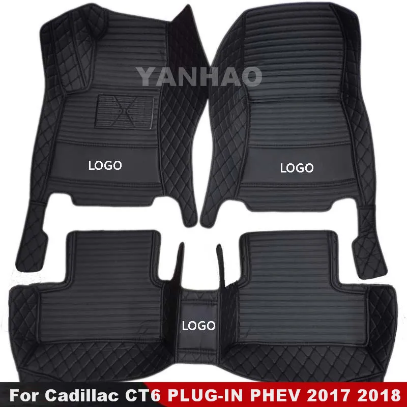 

Carpets For Cadillac CT6 PLUG-IN PHEV 2017 2018 Car Floor Mats Waterproof Car Accessories Custom interior parts Foot Pads
