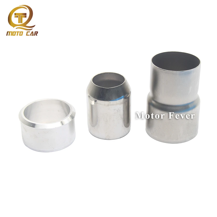 

1pc Universal Adapter Exhaust Escape Motorcycle Exhaust Link Pipes Stainless Steel 51-60MM Connector Link Convertor Exhaust Pipe