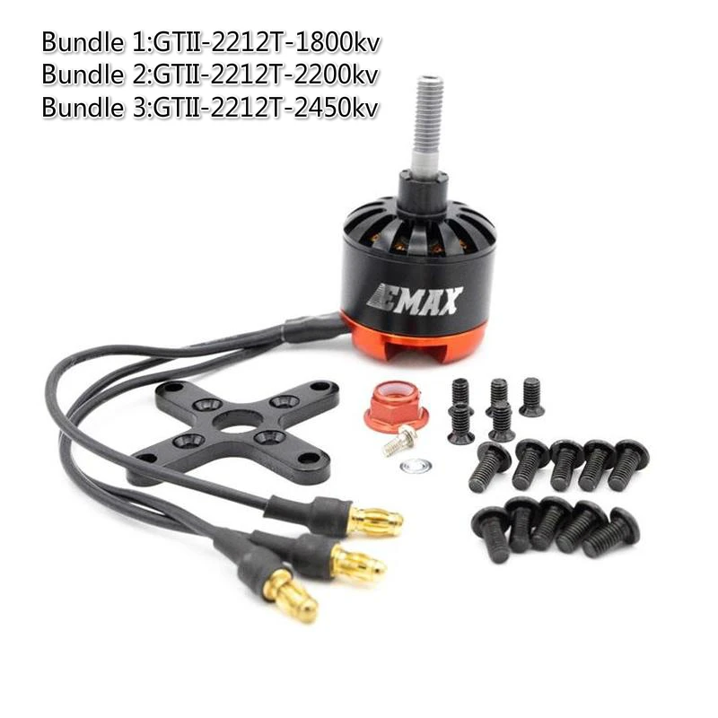 Emax бесщеточный двигатель 1800KV 2200KV 2450KV с резьбой вал для FPV Drone RC самолета |