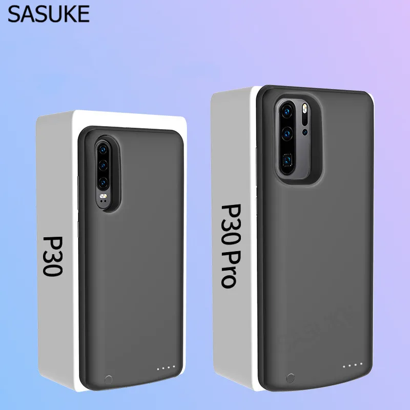

5000mAh 6000mAh Battery Charging Case For Huawei P30 Pro Soft Edge External Power Bank Cover For Huawei P30 Pro Solid Power etui