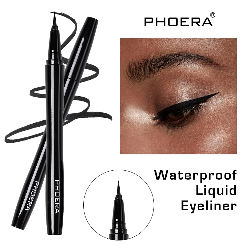 

PHOERA Matte Eyeliner Eye 6 Colors Eye Makeup Quick Dry Long-lasting Waterproof Not Blooming Liquid Shimmer Eye Liner Hot TSLM1