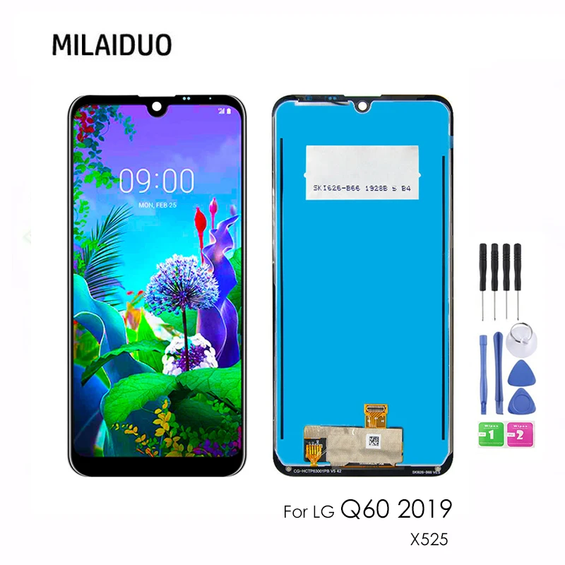 Для LG Q Series Q60 2019 X525 LM-X525ZA LM-X525HA ЖК-дисплей с рамкой | Мобильные телефоны и
