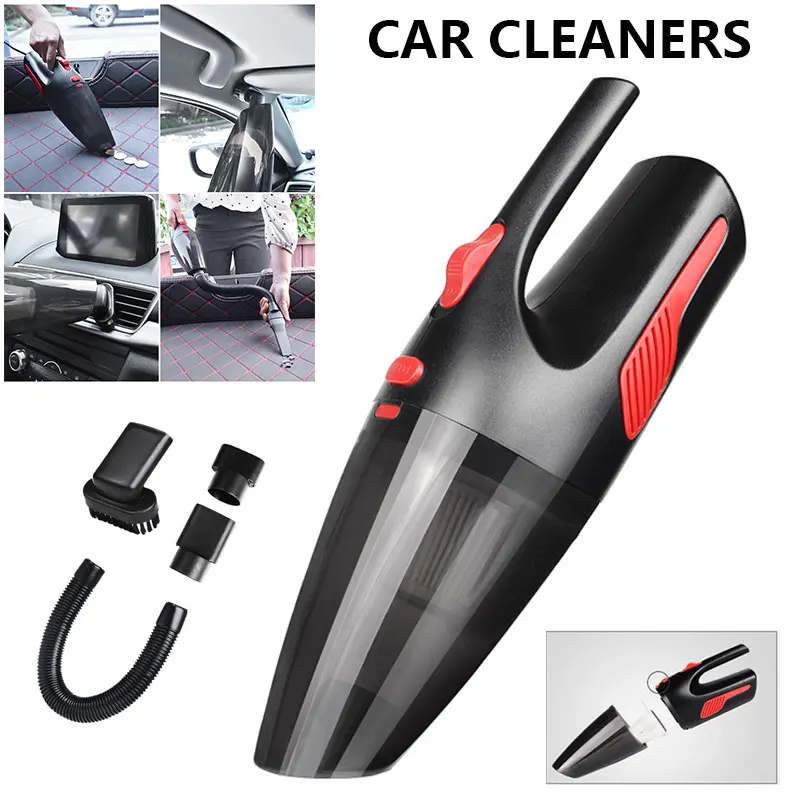 

Handheld Vacuum Cleaner Car Vacuums Vehicle Vacuums High Power Durable Portable Wet/Dry with Light and Cable 120W for Duster