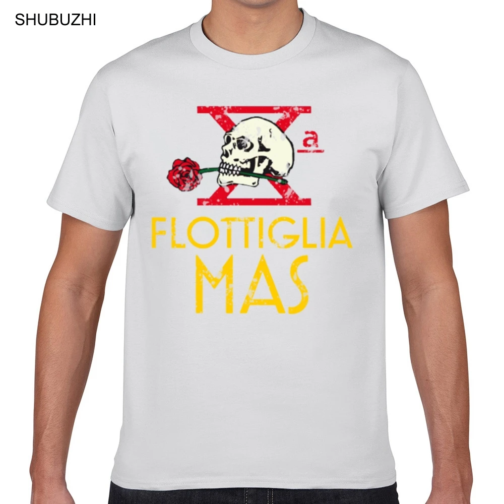 Мужская футболка с надписью decima flottiglia x mas italian ww2 elite unit забавная белая мужская