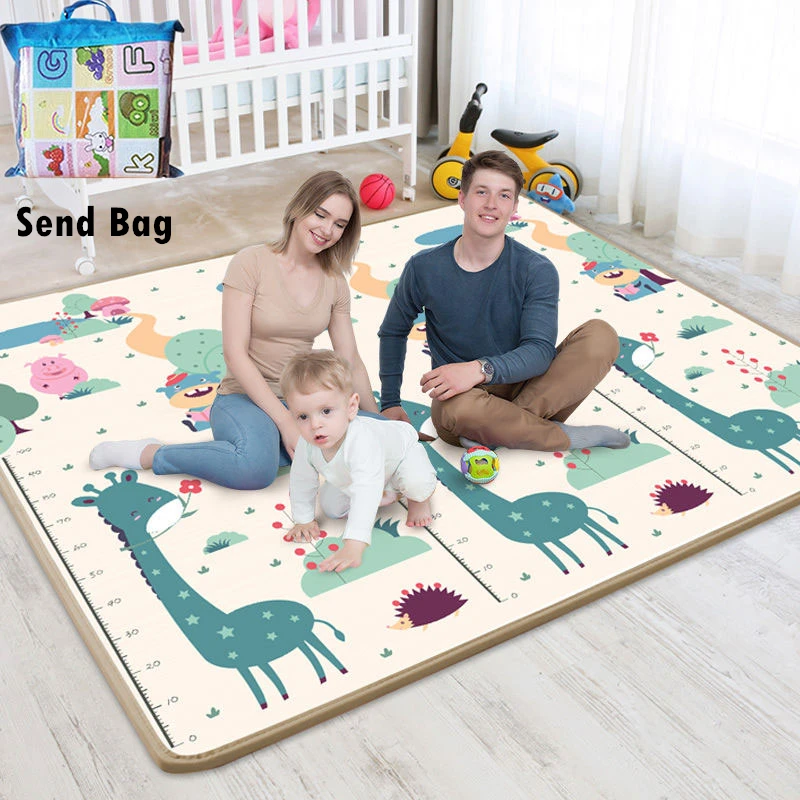 

Детский игровой коврик, водонепроницаемый, из СПЭ, мягкий, складной, для игр, развивающие игрушки, складное покрывало