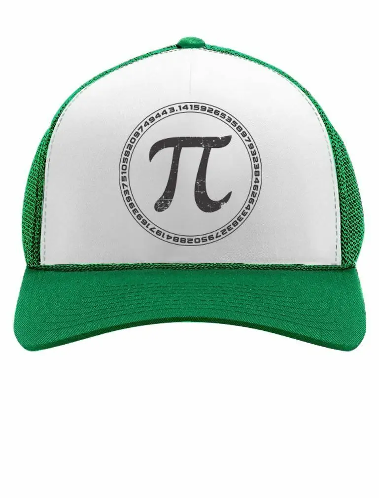 Pi Sign Circle Pi Day бейсболка сетчатая Кепка Pi Повседневная шапка