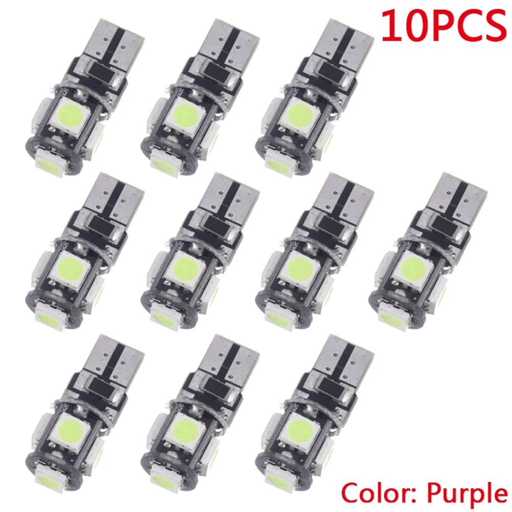 10 шт. маленький свет s общий номерной знак супер белый клин 5 SMD 5050 светодиодный ные