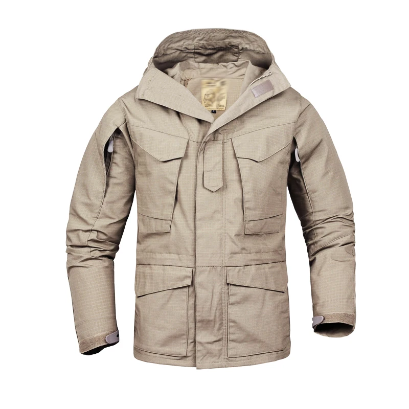 Khaki M65 армейская одежда тактическая ветровка мужская зимняя осенняя куртка водонепроницаемая износостойкая, ветрозащитная, походные куртки - Цвет: Khaki