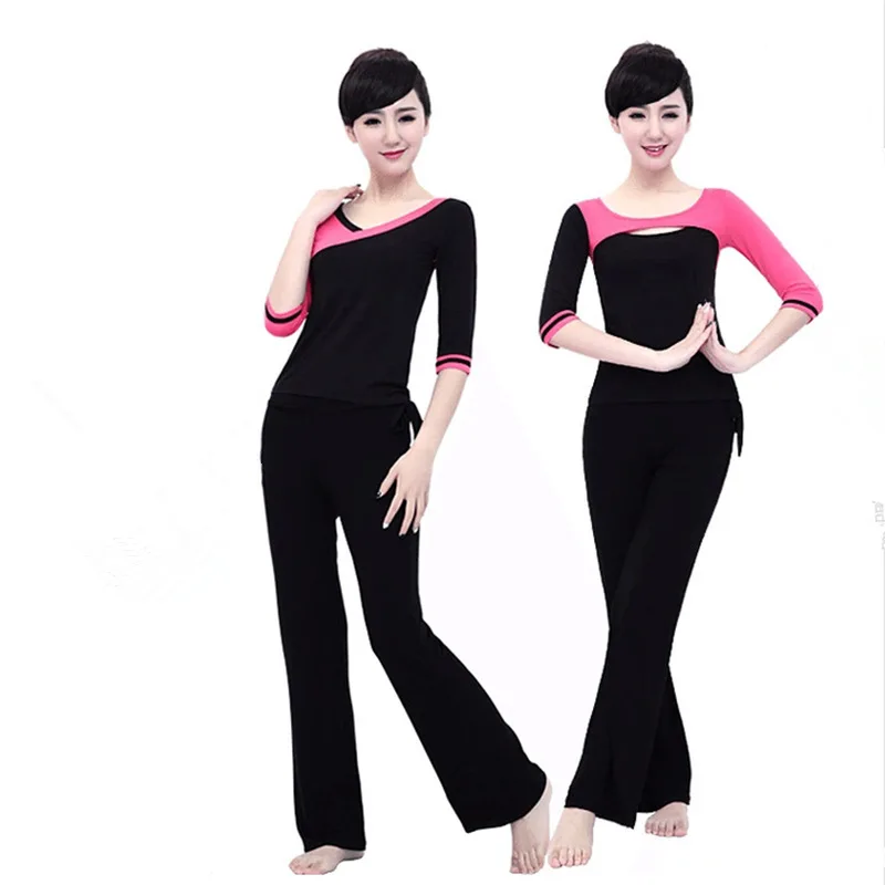 

Set Pure Cotton-Style Yoga Clothes Women's New Style South Korea Spring Summer Slimming Mo without Chest Pad Women's Sports Clot