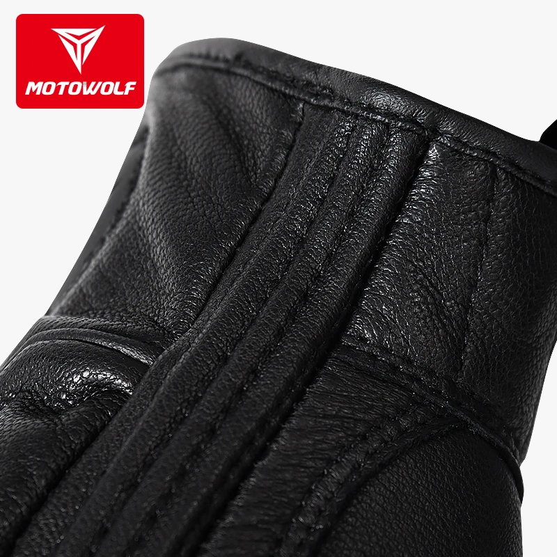 MOTOWOLF Ретро мотоциклетные кожаные перчатки Винтаж езда мото защитный байкер Мужская Автомобильная перчатка мотор спортивные велосипедные перчатки