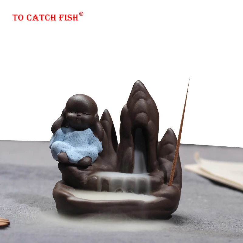 Благовония горелка + 10 шт благовоний конусы креативный домашний Декор маленький