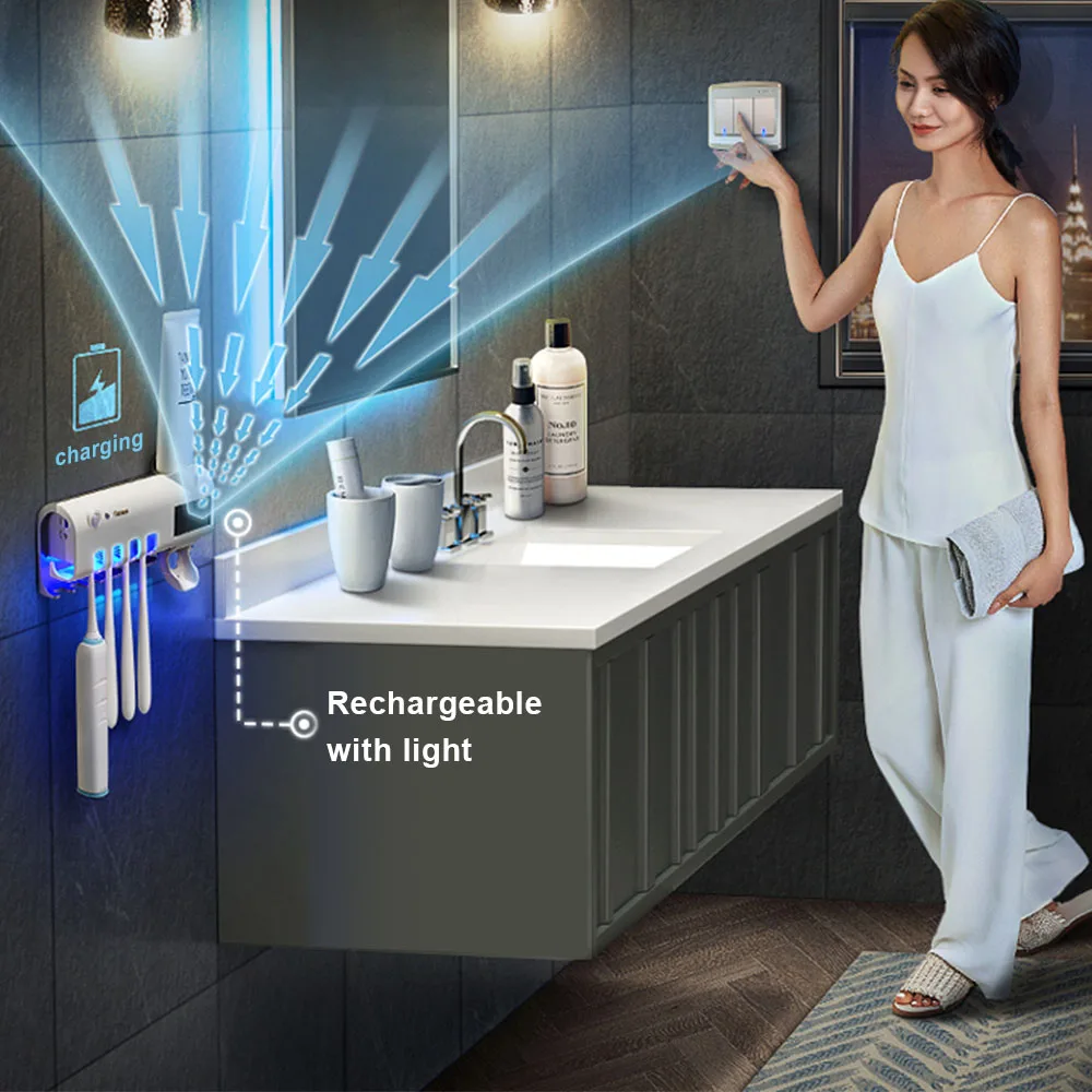 Disinfection-with-toothpaste-Dispenser-Home-Vacuum-Automatic-Toothpaste-Holder-Abs-Toothbrush-Holder-Set-Wall-Mount-Stand