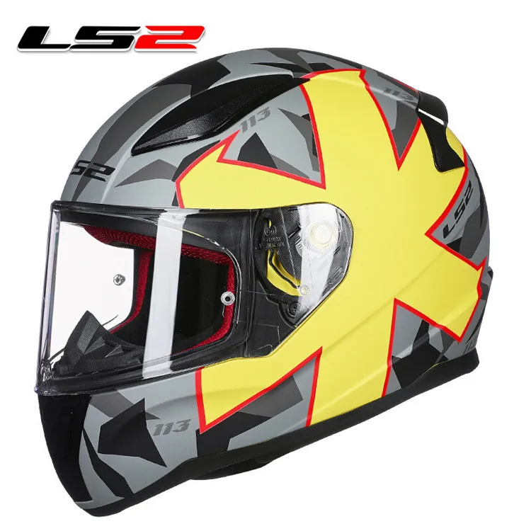 LS2 FF353 гоночный Полнолицевой мотоциклетный шлем Capacete Casco Moto cask руля туристические шлемы caski Motocyklowe - Цвет: Isle of Man Yellow