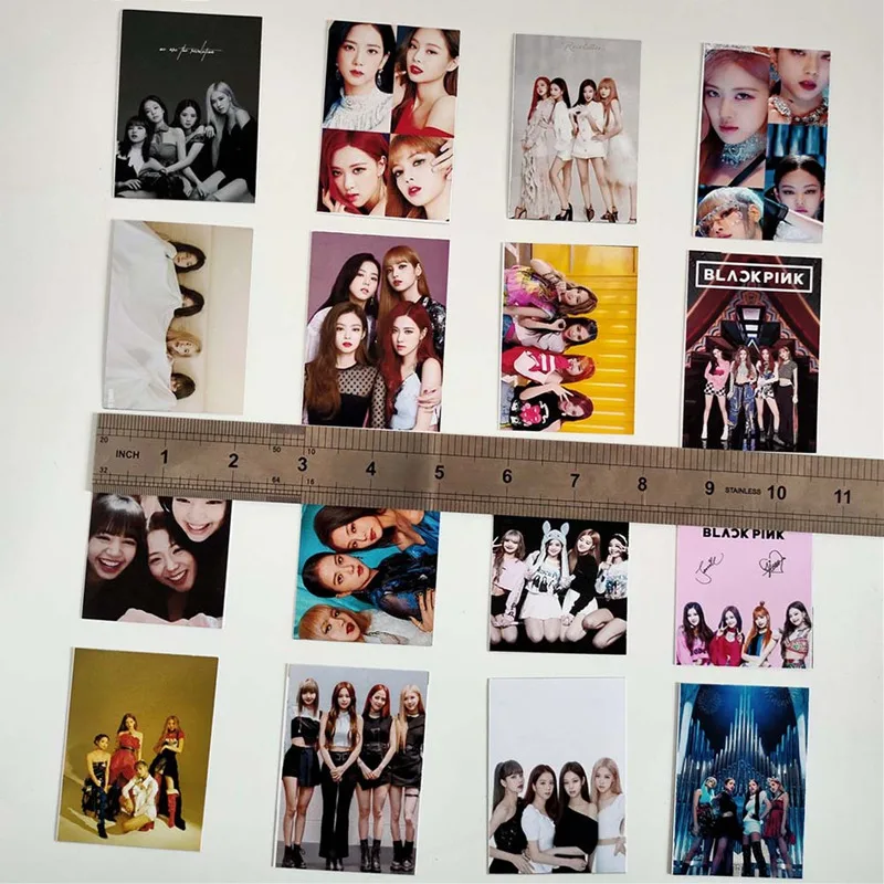 16 шт./компл. Корейский KPOP BTS для девочек JISOO Лиза Роза Дженни фотоальбом карты Бумага карты самодельные ЛОМО карта Фотокарта