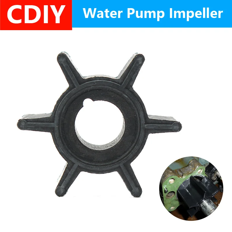 Water Pump Impeller Black Rubber For Tohatsu/Mercury/Sierra 2/2.5/3.5/4/5/6HP Outboard Motor 6 Blades Boat Parts & Accessories Water Pump Impeller Black Rubber For Tohatsu/Mercury/Sierra 2/2.5/3.5/4/5/6HP Outboard Motor 6 Blades Boat Parts & Accessories
