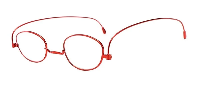 Сверхлегкий складной очки для чтения в металлической оправе пресбиопии с чехлом для женщин и мужчин 360 deg Вращающиеся Очки Auti blue light 1,0 1,5 2,0