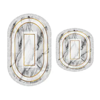 

Oval Fringed 2'li Bath Mat Pad Shape