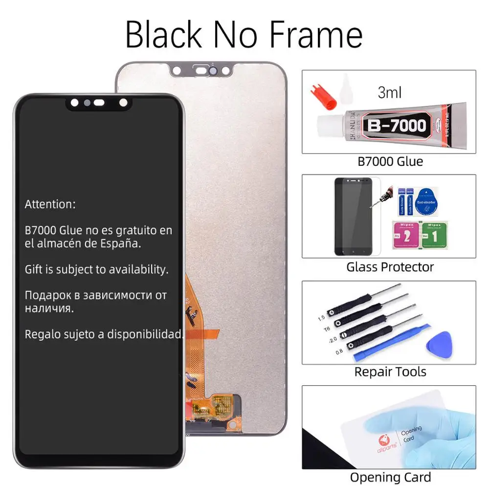 Дисплей для HUAWEI Nova 3 3i LCD в сборе с тачскрином черный - Цвет: Nova 3i Black