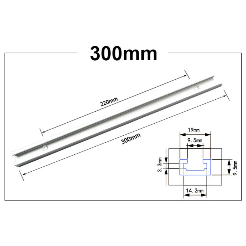 Details about   Aluminum Alloy 300-600mm T-slot Woodworking Milling Bevel Fixture Tool  19x9.5mm 