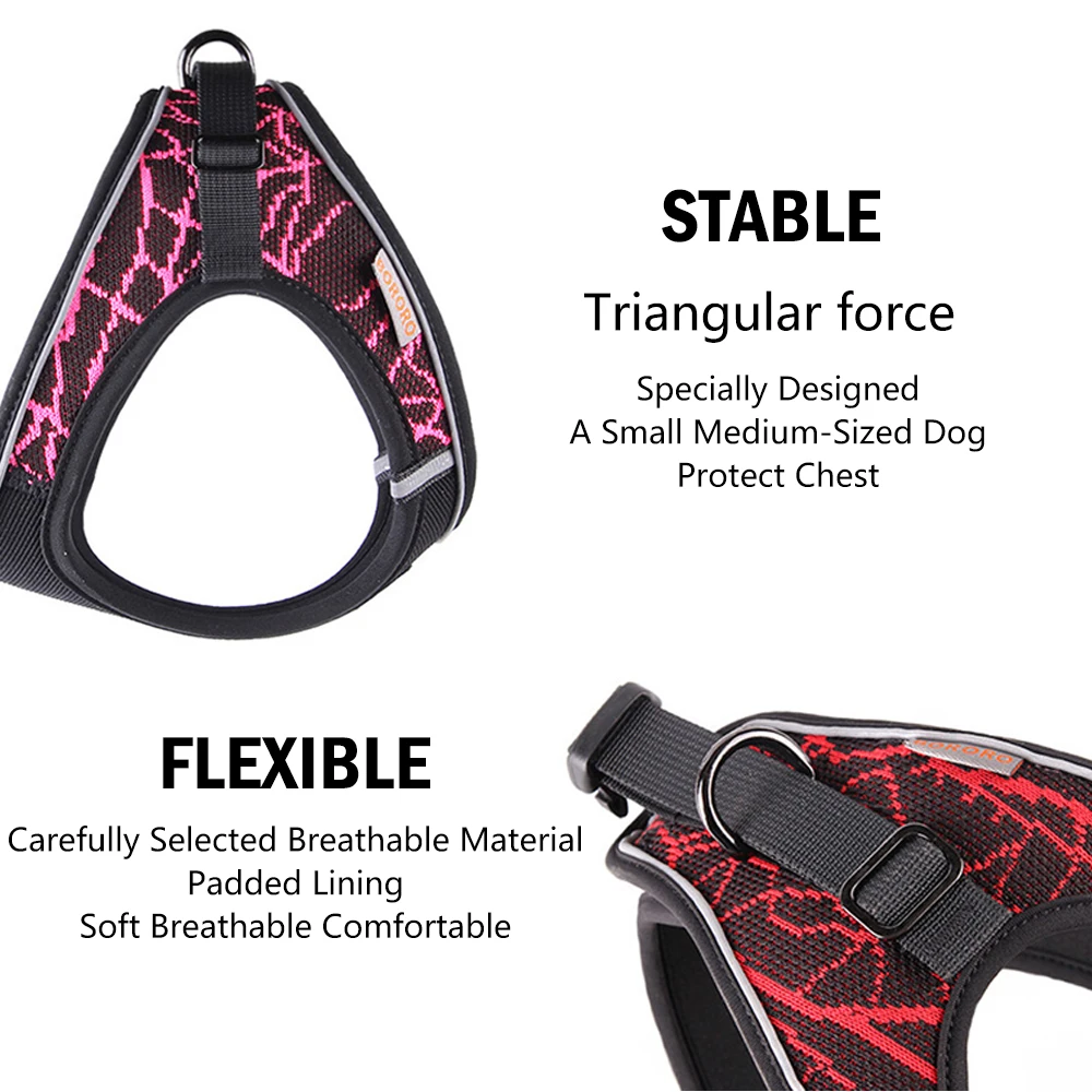 No-pull Sport Reflective Dog  Dog Pitbull Bulldog Outdoor Dog Training Walking Safety Vest  For Small Medium Large