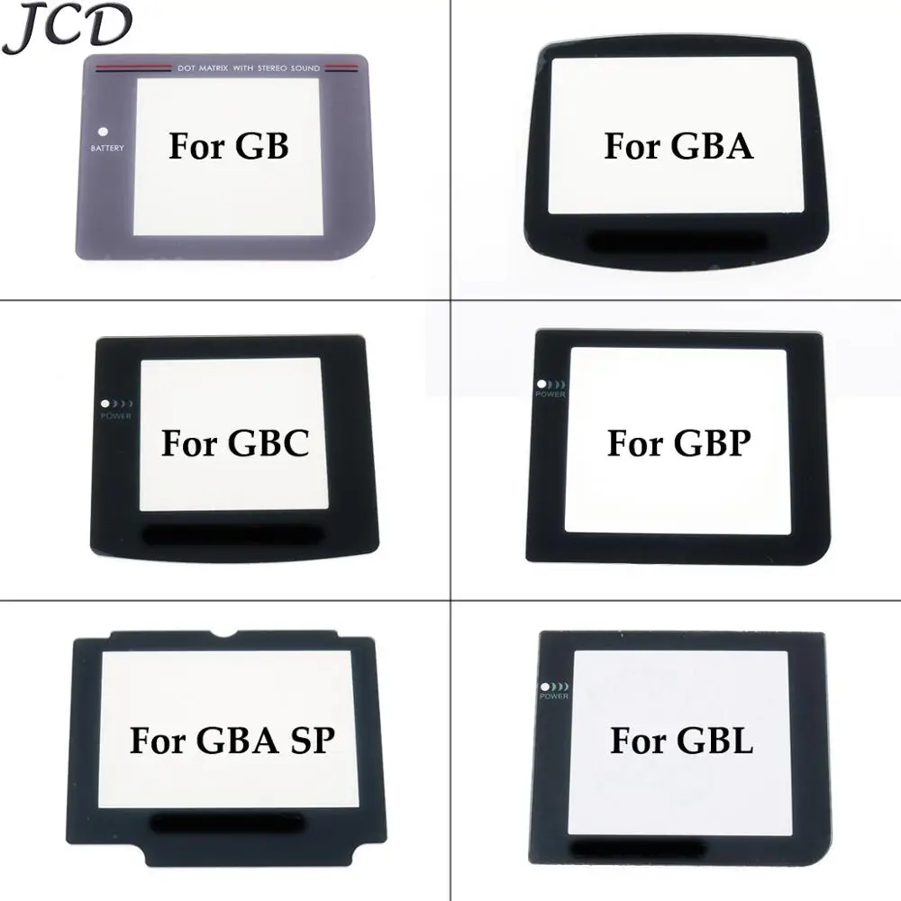 Объектив JCD 4 шт./лот для Nintendo Game Boy пластиковый с клейкой крышкой объектива GB GBA SP GBC