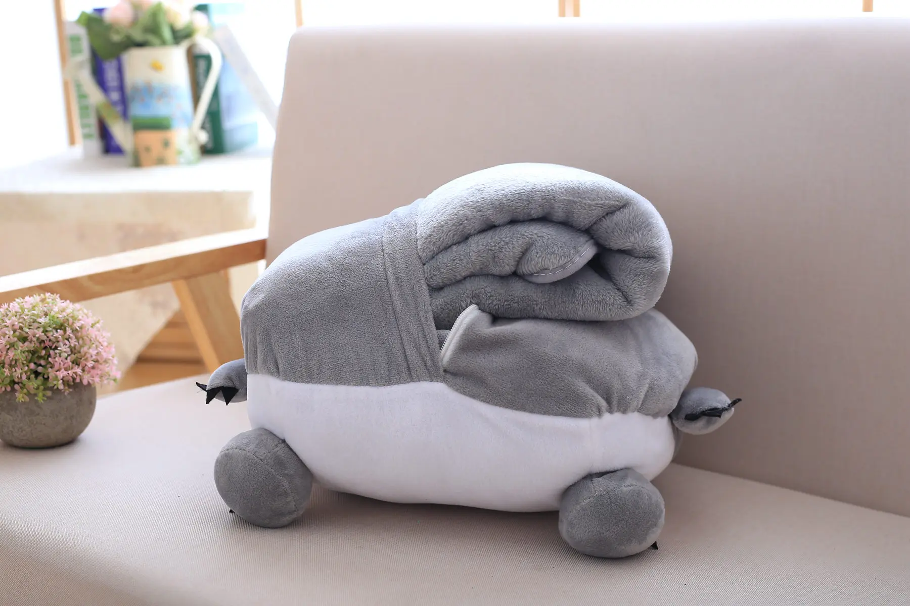 Multifunction Pillow with Blanket Totoro