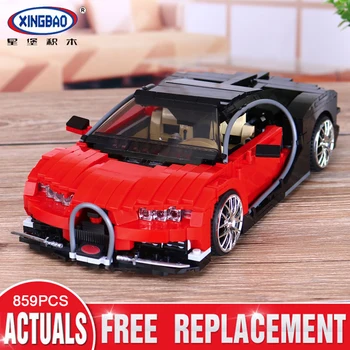 

XingBao 03009 Block 859Pcs Creative MOC Technic Series The Gallon Supercar Set Educational Building Blocks Bricks Toys Model