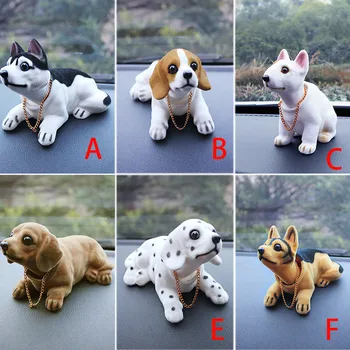 

Head Dog Car Dashboard Doll Auto Shaking Head Toy Ornaments Nodding Dog Car Interior Furnishings Decoration Gift