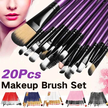 

20Pcs Makeup Brushes Set Foundation Powder Eyeshadow Blush Concealer Eye Eyelashes Lip Makeup Brush Cosmetics Beauty Tools Kit