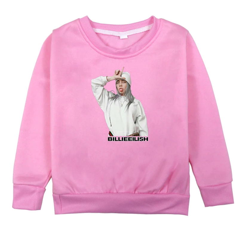 Billie Eilish/светящиеся свитшоты с принтом для маленьких девочек; весенне-осенние детские толстовки с капюшоном; топы; детская футболка; Одежда «sudadera Chica» - Цвет: Hoodies 11