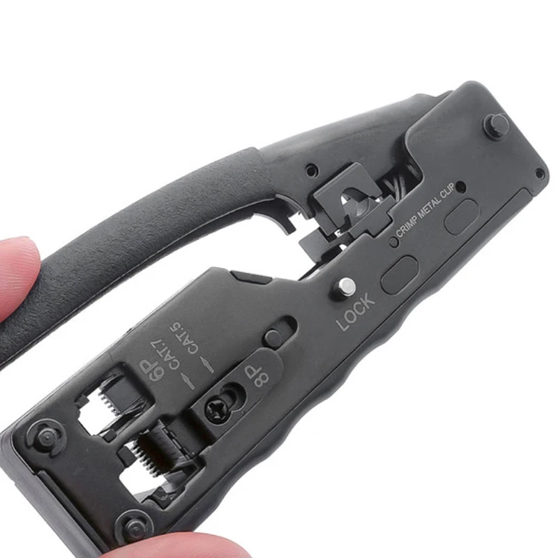 Rj45 инструмент сетевой обжимной инструмент для Cat7 Cat6 Cat5E Cat5 Stp вилки Rj45 соединительные кабели Многофункциональный обжимной металлический зажим